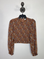 Wilfred Burnt Org Floral LnSlv