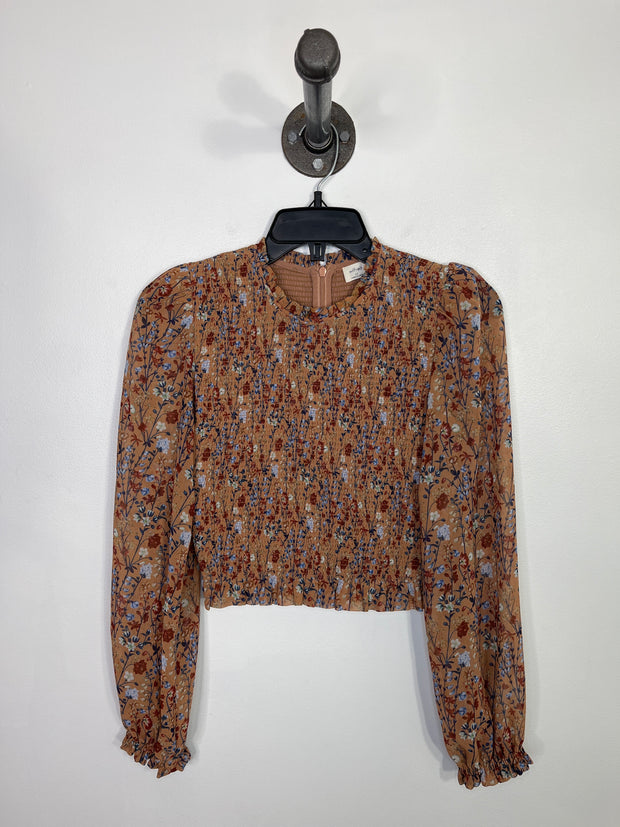 Wilfred Burnt Org Floral LnSlv