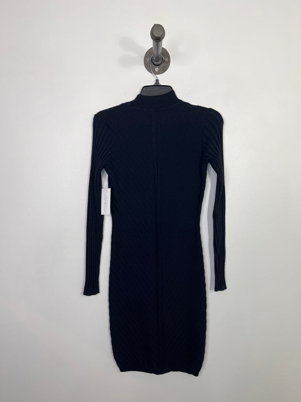Black Tape Navy Sweater Dress
