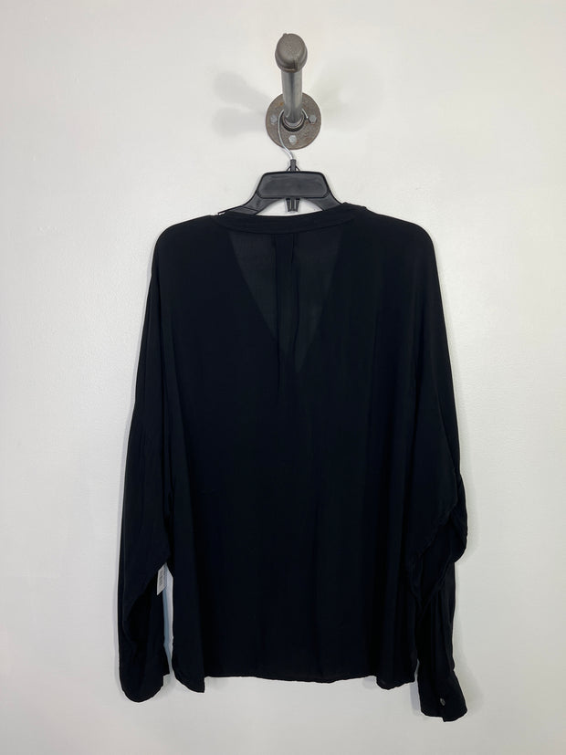 Wilfred Black Button-Up Blouse