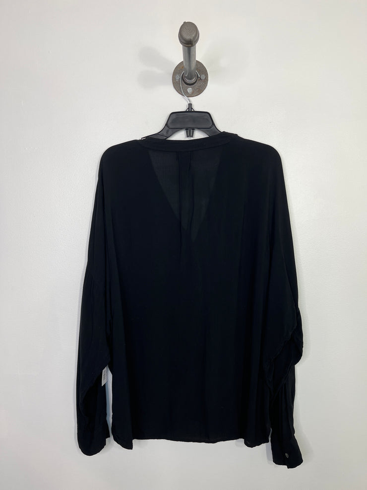 Wilfred Black Button-Up Blouse