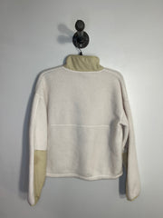 North F. White Fleece PullOver