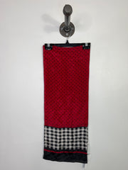 Echo Red/Black Silk Scarf
