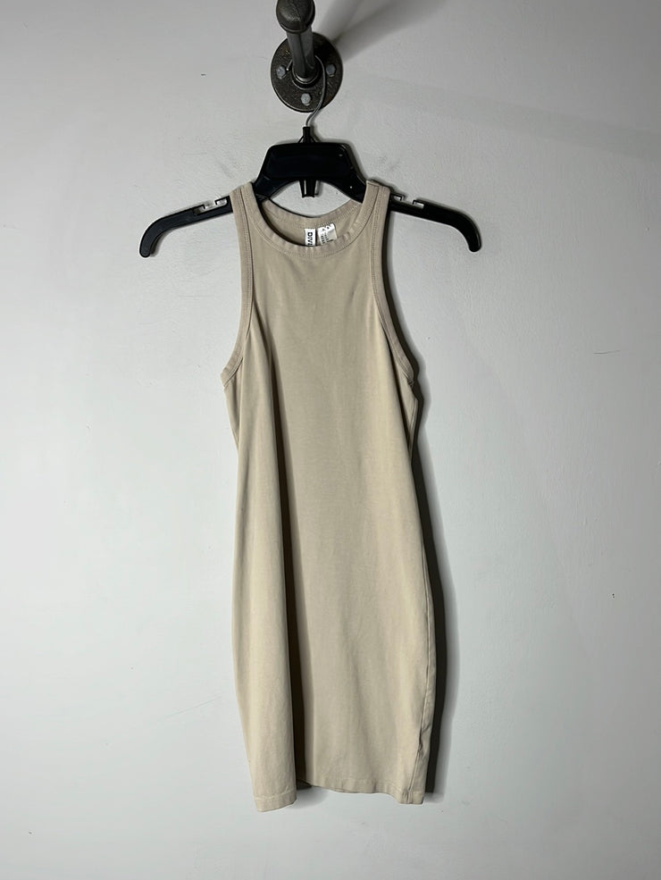 H&M Beige Fitted Dress