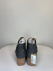 Toms Grey Wedge Heel Boots