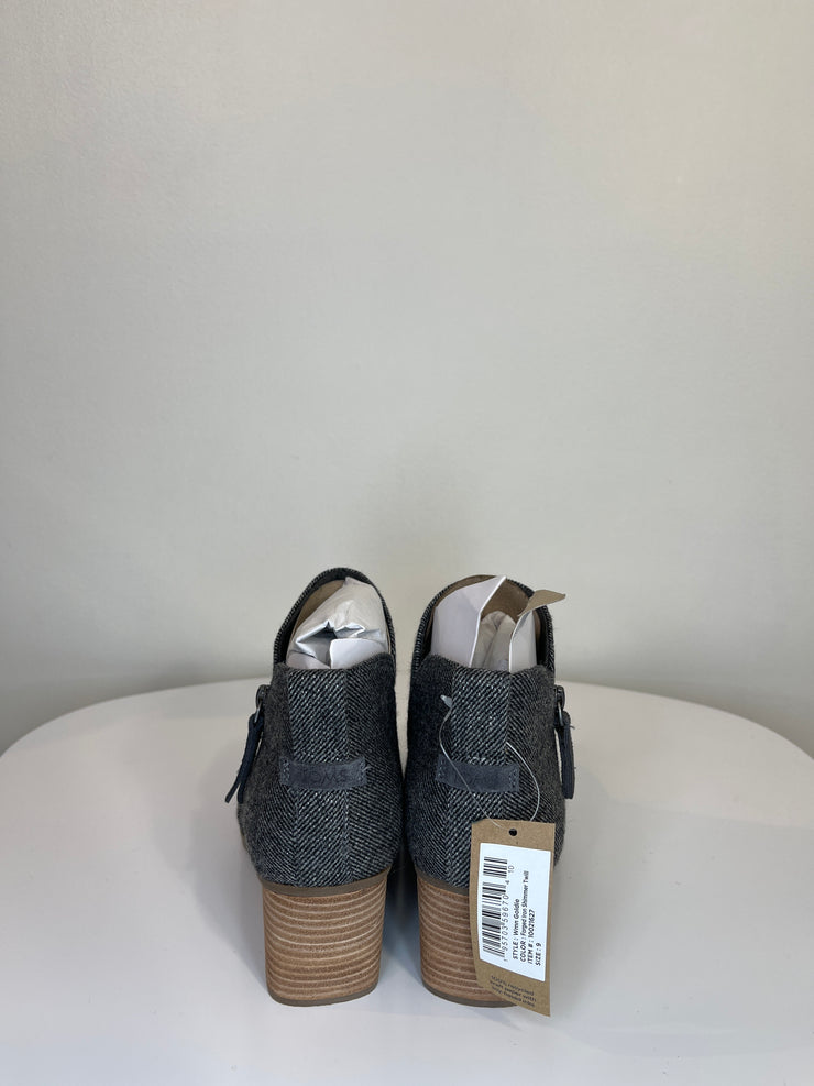 Toms Grey Wedge Heel Boots