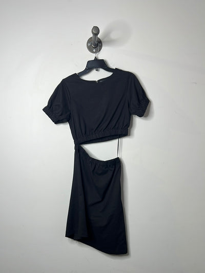 Line & Dot Black Cut Out Dress