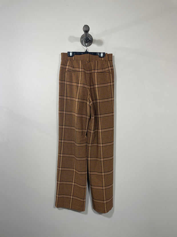 Wilfred Brown Plaid Pants