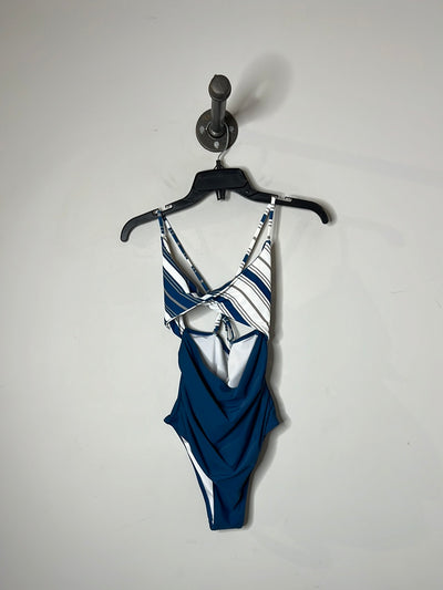 Cupshe Blu Cut-Out Swim Suit