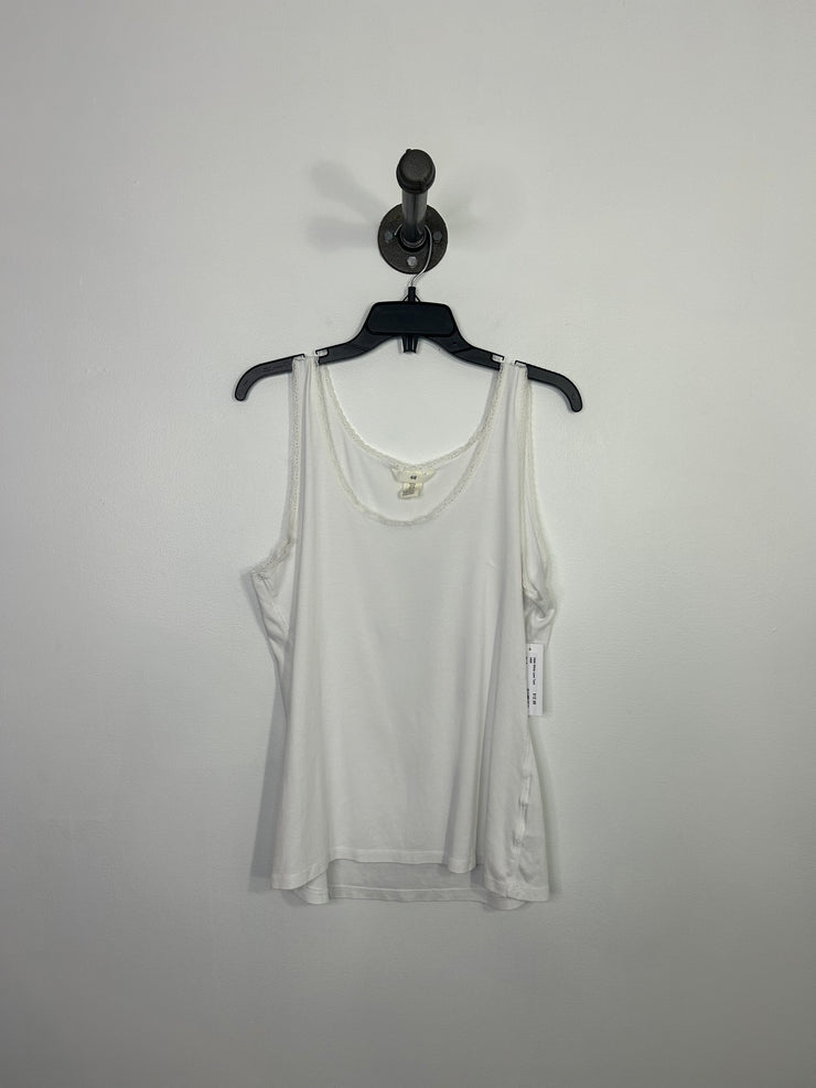 H&M White Lace Tank