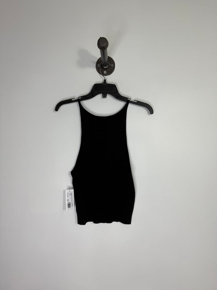 Divided Black High Neck Tank