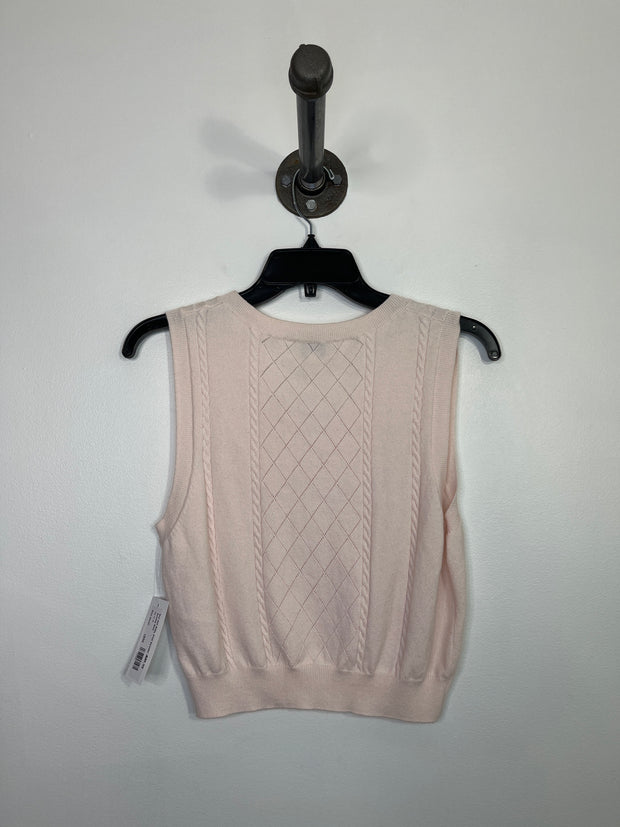Sun.deh Baby Pink Sweater Vest