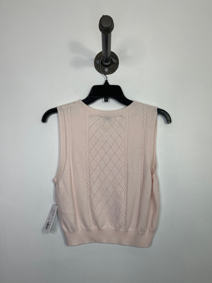 Sun.deh Baby Pink Sweater Vest