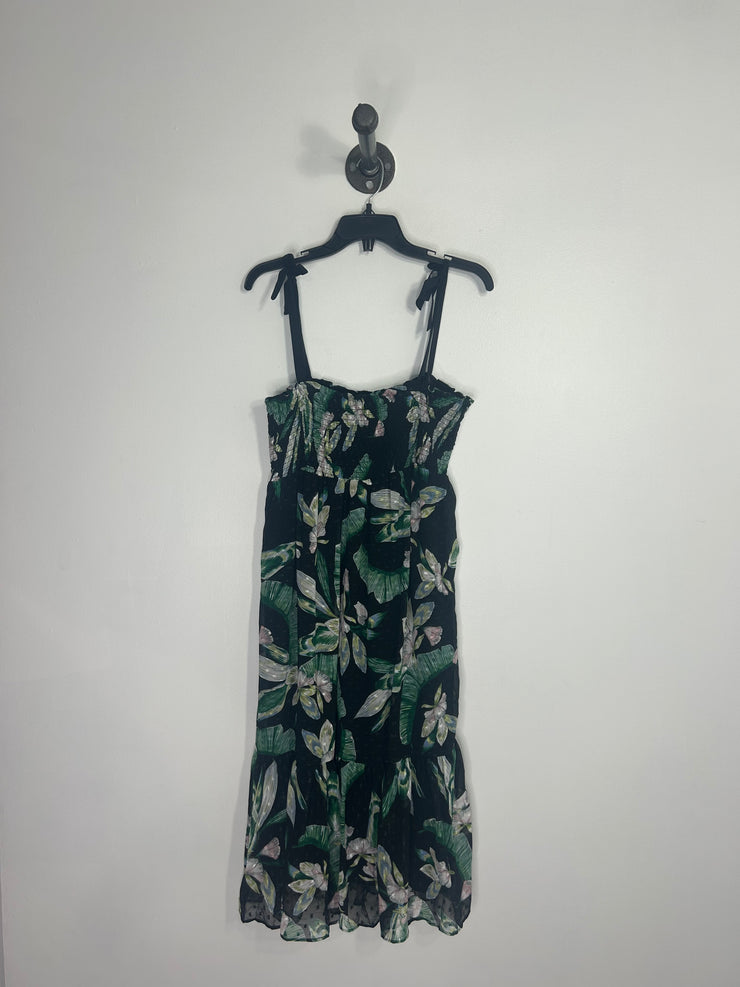 Maette Black Tropical Dress