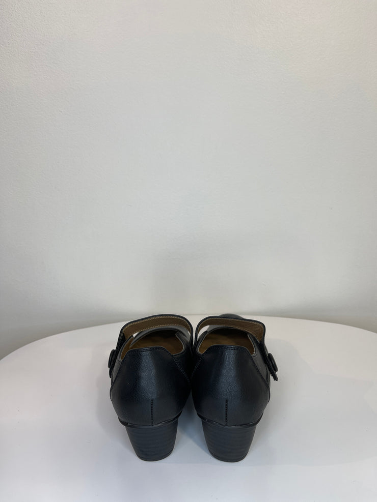 Kelly & Katie Black Small Heel