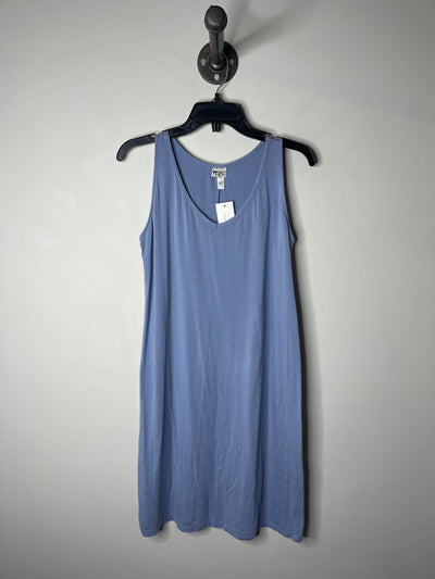 Black Bow Blue Tank Dress