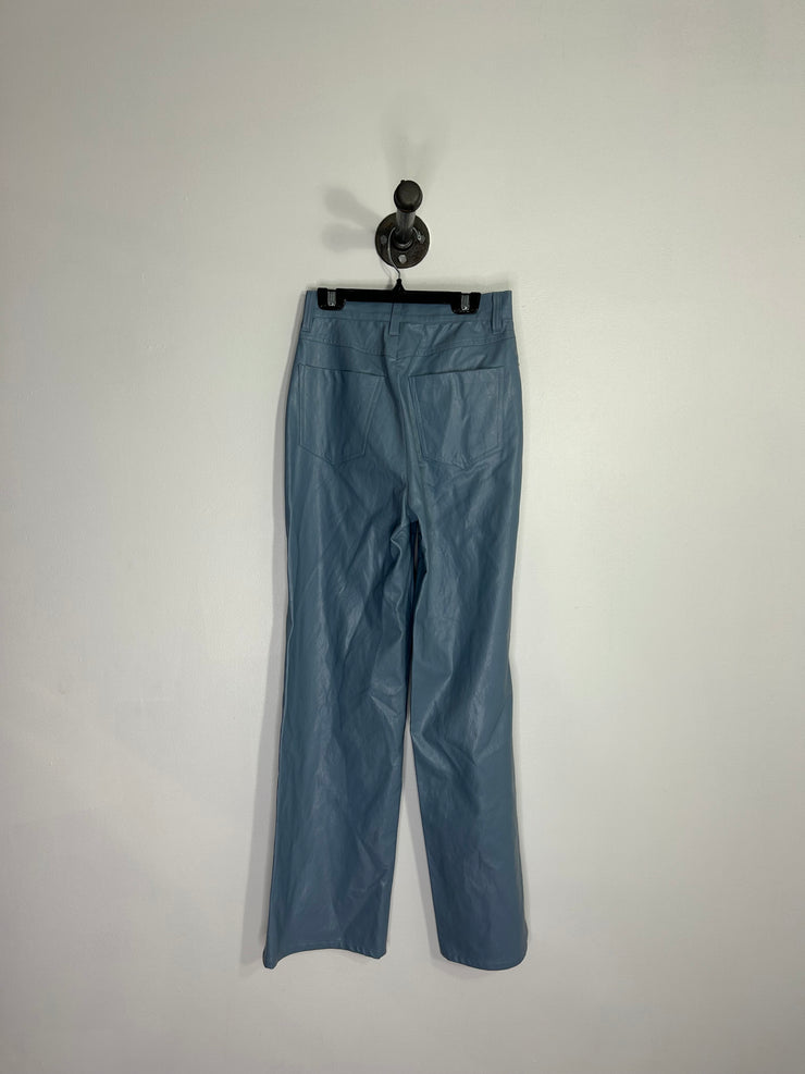 Oak & Fort Blue Pleather Pants