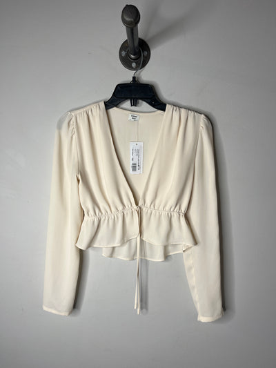 Sunday B White LngSlv Blouse