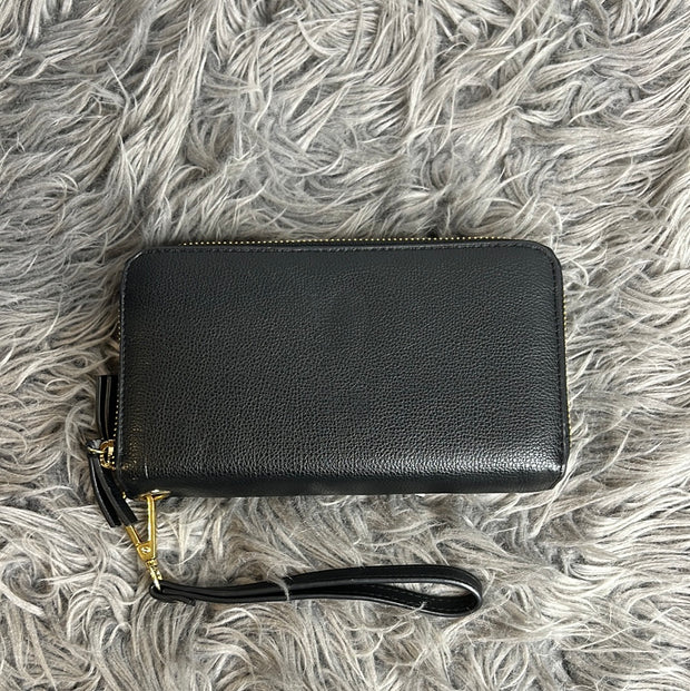 Indigo Blk Leather Wallet