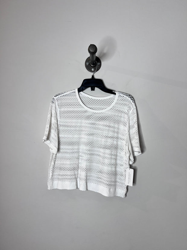 Lululemon White Mesh T-Shirt