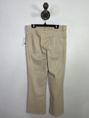 Zara Cream Faux Leather Pants