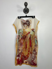 Liang Dian Wht/Yllw Scarf