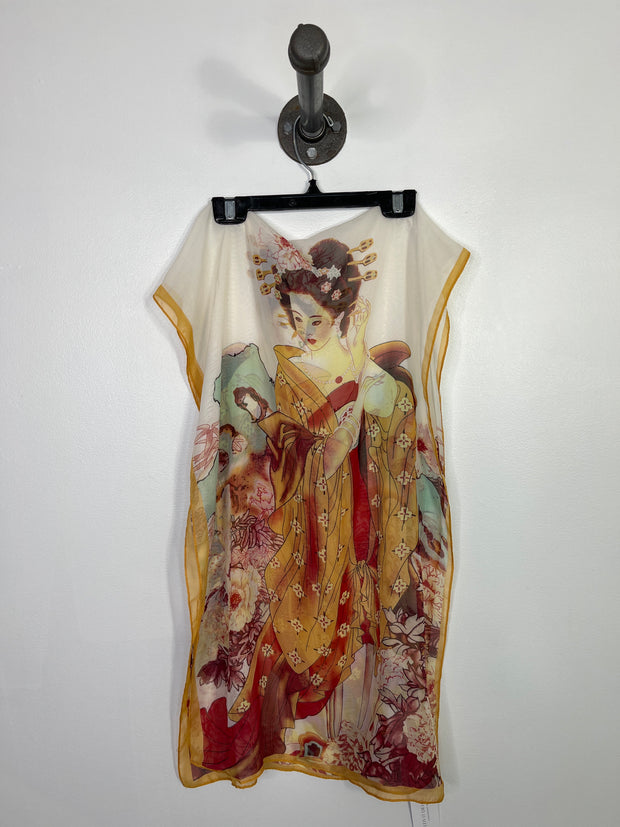 Liang Dian Wht/Yllw Scarf