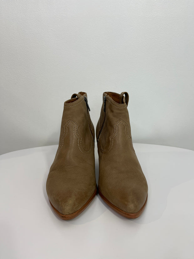 Frye Tan Ankle Boots