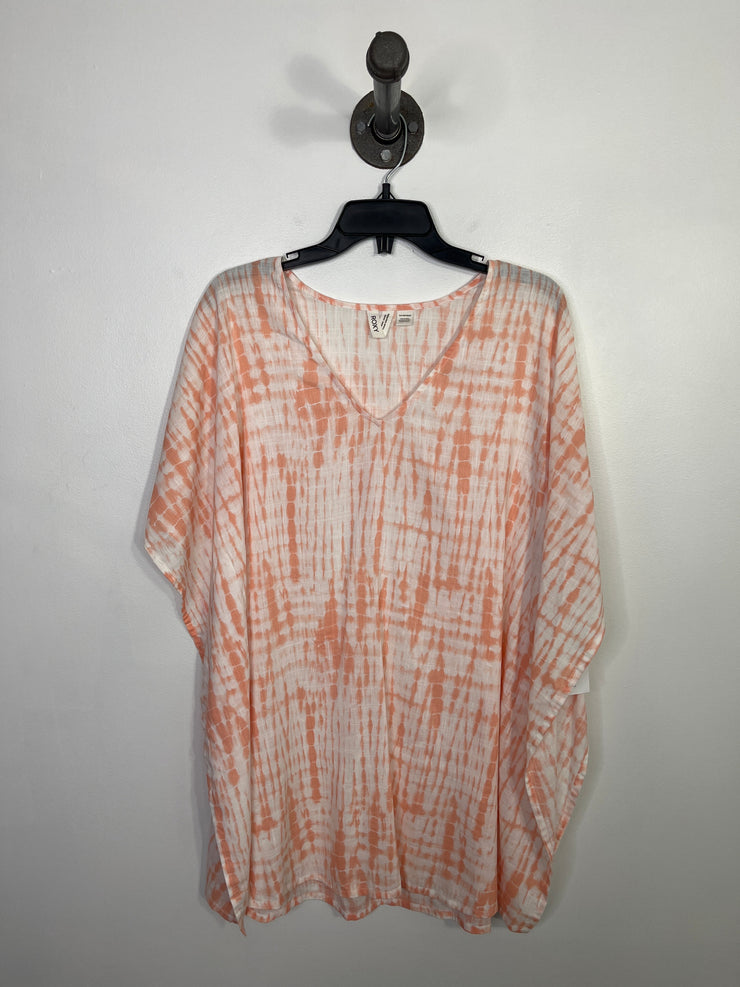 Roxy Wht/Pnk Sheer Cover-up