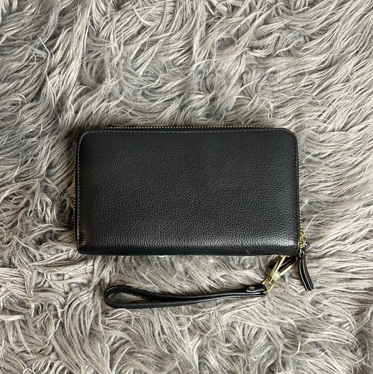 Indigo Blk Leather Wallet