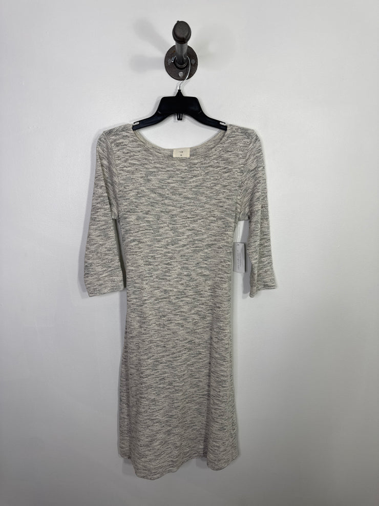 T. la Grey Waist Tie Dress