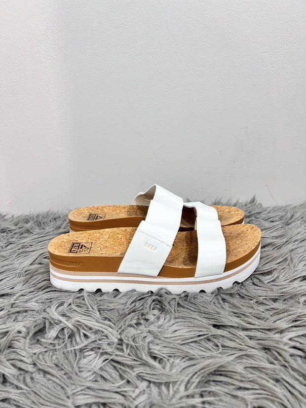 Reef White Platform Sandals