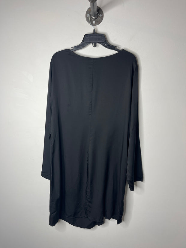 H&M Black Satin Dress