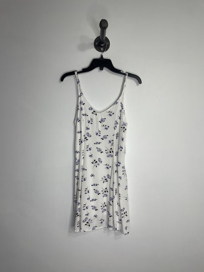 Garage White Blue Flower Dress