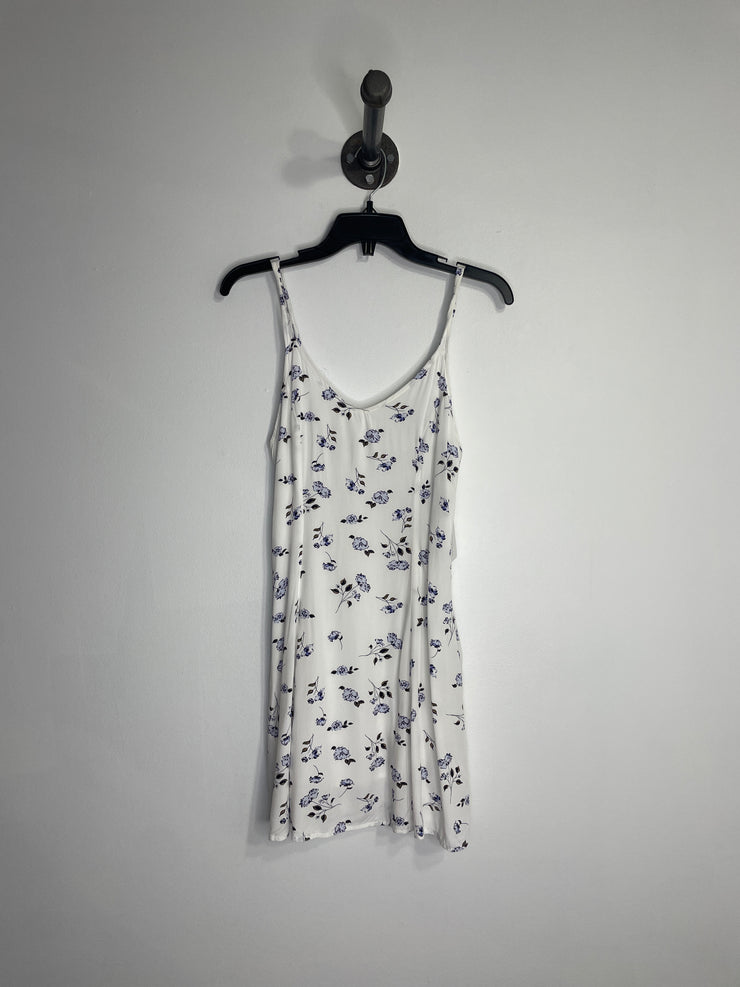 Garage White Blue Flower Dress