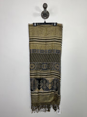 No Brand Gold Pattern Scarf