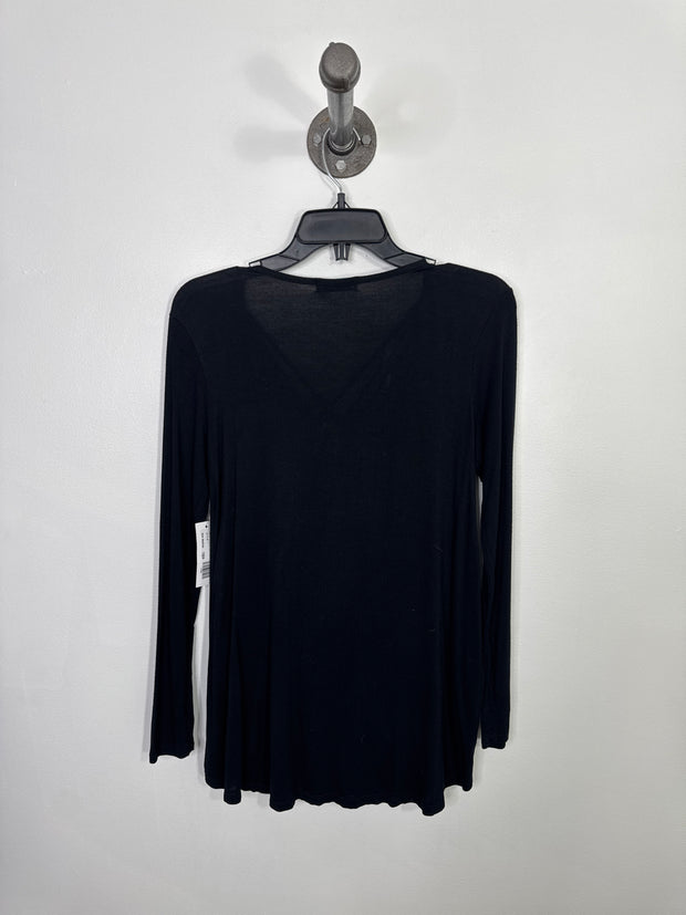 Grace & L. Blk Cross Lsv Shirt