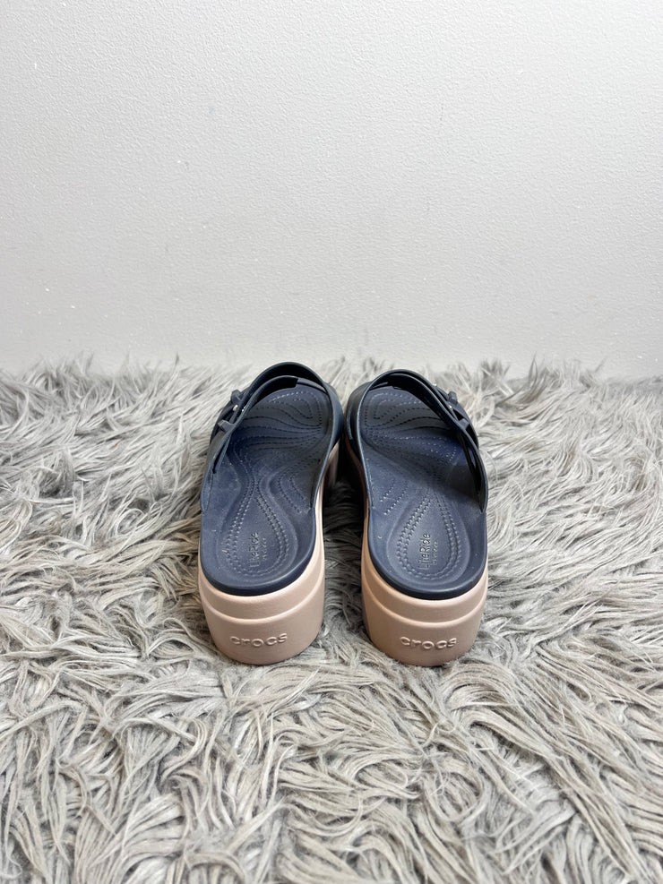 Crocs Navy Platform Sandals