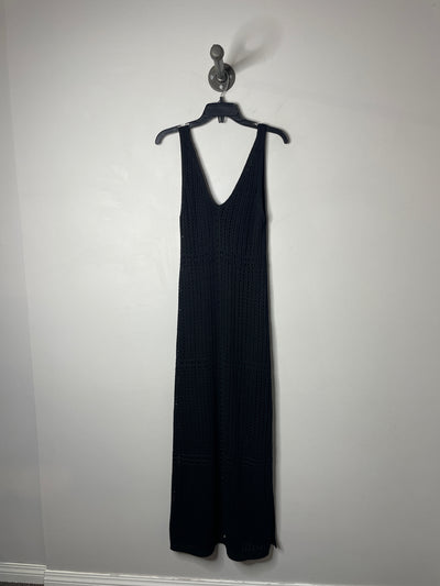 Dex Black Knit Maxi Dress