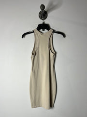 H&M Beige Fitted Dress