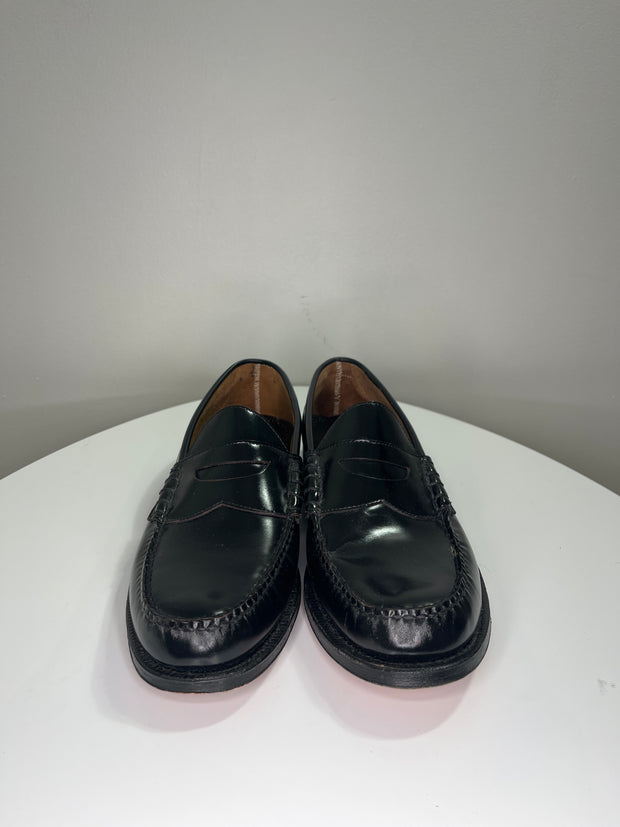 J&M Blk Leather Loafers