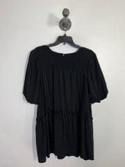 Glamorous Black Puff Dress