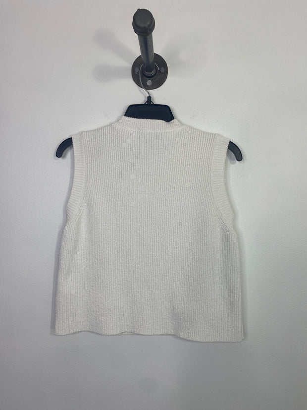 Zara White Sweater Vest
