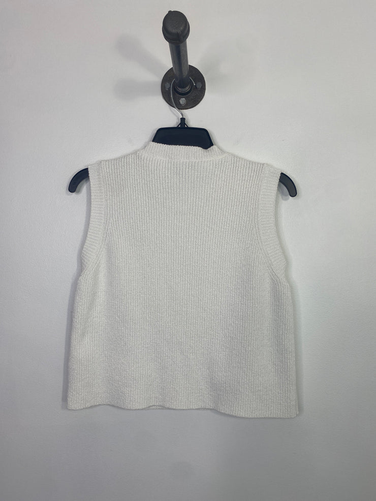 Zara White Sweater Vest