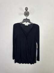 Grace & L. Blk Cross Lsv Shirt
