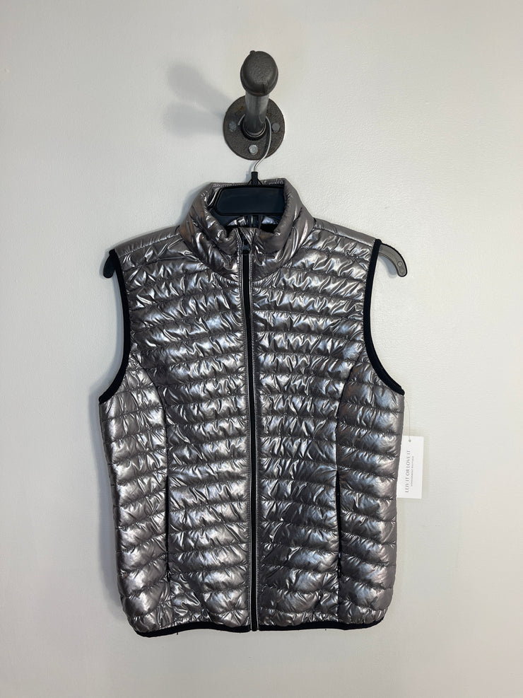 Joe Fresh Silver Puffer Vest