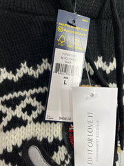 Ralph L. Bear Blk Knit Sweater