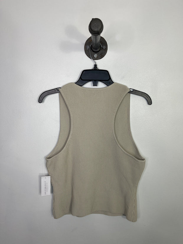 Babaton Cream Ribbed Tank