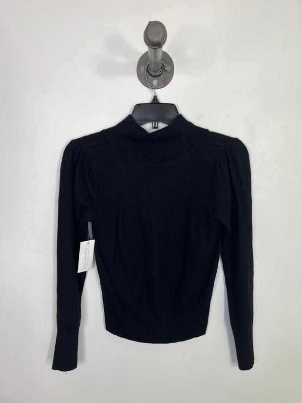 Repeat Blk Wool Mix Lngslv