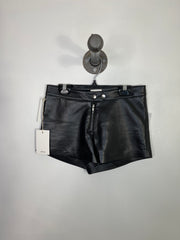 WIlfred Black Pleather Shorts